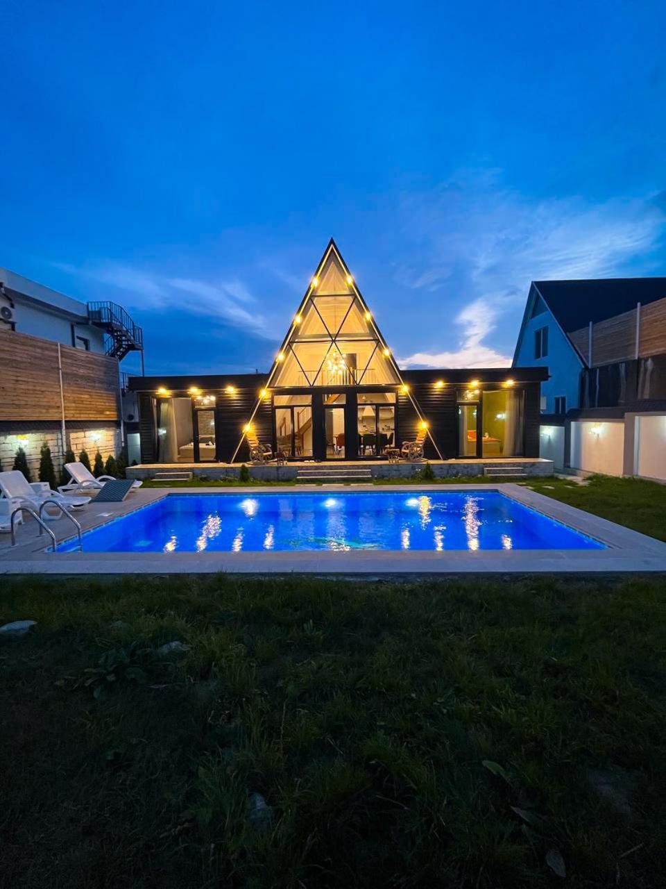 Qafqaz Mountside Chalet Gabala Eksteriør billede