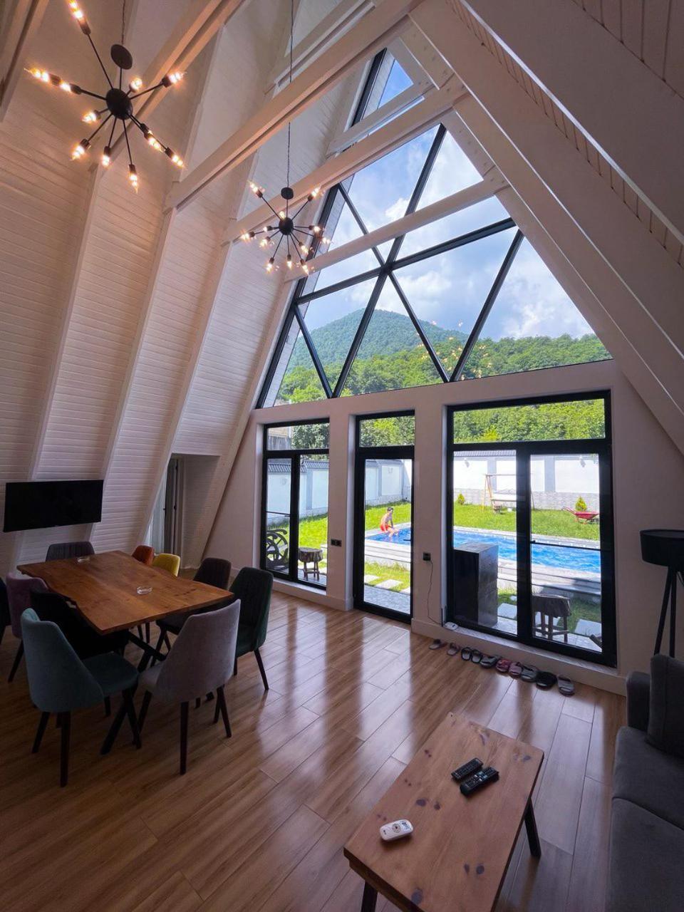 Qafqaz Mountside Chalet Gabala Eksteriør billede